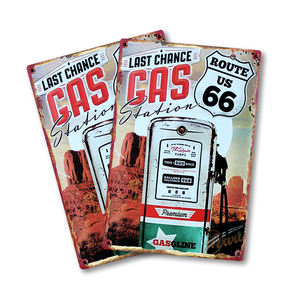 Insegne in metallo retrò all'ingrosso per garage 20*30CM targhe in metallo vecchio stile personalizzate stazione di servizio da collezione targhe in metallo autolavaggio gratuite - Product Image 2