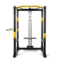 Máquina Smith Yunfa con Soporte para Sentadillas y Jaula de Potencia, Estructura de Acero Inoxidable/Metal, Equipo de Gimnasio Duradero para Uso Comercial