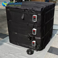 Manchon chauffant électrique pour fût IBC, contrôle numérique de la température, chauffage 3 zones, ignifuge, 220V/110V, personnalisable, garantie 1 an