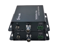 Convertisseur vidéo 1 canal, signal de caméra IP AHD/TVI/CVI vers DVR, signal IP sur câble coaxial émetteur-récepteur vidéo fibre 720p