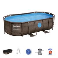 Piscine en acier Power Steel pour le divertissement familial, durable, pour balcon et jardin, installation facile