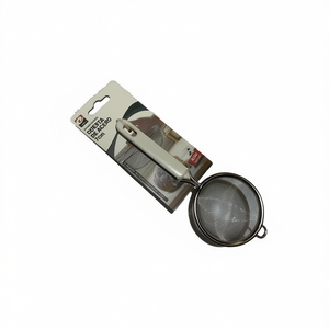 Passoire et égouttoir en cuir sergé double de 18 cm avec maille fine en métal Cuesta De Acero - Product Image 2