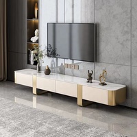 Table basse italienne haut de gamme de luxe moderne et minimaliste, combinaison de meuble TV pour meubles de salon