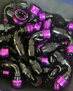 Raccordi per Tubi AN4 AN6 AN8 AN10 AN12 AN16 a Sgancio Rapido con Logo Personalizzato, Dritti o Angolati a 45 90 180 Gradi, con Adattatore Maschio NPT/ORB - Product Image 1