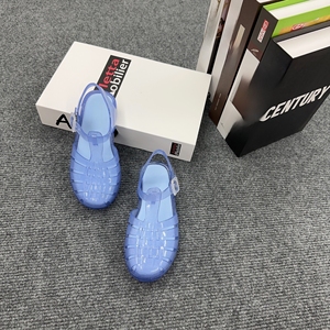 Unisex Kids Summer Roman Sandals PVC Jelly Beach <b>Shoes</b> <b>Open</b> <b>Toe</b> Buckle Closure Casual Style - Product Image 5