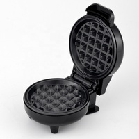 WndSeven Mini gaufrier à contrôle automatique de la température Sandwich Grill Grille-pain antiadhésif pour usage domestique Presse électrique