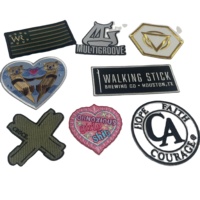 Patch de broderie personnalisé à coudre au fer avec bordure Merrow, coupe à chaud pour vêtement/sac, vente en gros