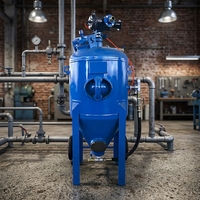 Machine de sablage à eau à haute vitesse de type ouvert, sablage humide pour la décapage de la rouille industrielle, vente en gros de sablateurs à structure en acier