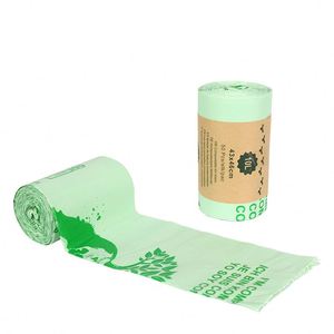 Bolsas de Basura Compostables Tipo Camiseta de 13 Galones, Color Verde, Biodegradables, Tamaño Grande, Plástico PLA, Directo de Fábrica - Product Image 3