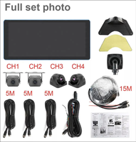 10.36 pouces 4CH Full HD 1080P AHD boucle enregistreur vidéo voiture écran tactile 4 canaux MP5 Mobile DVR boîte noire pour véhicule camion RV