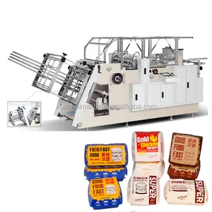 Fully automatic paper lunch box making forming machine