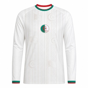 2627 <span class=keywords><strong>Maillot</strong></span> de football rétro Algérie <span class=keywords><strong>rose</strong></span> oversize à manches longues pour enfants, <span class=keywords><strong>maillot</strong></span> officiel de l'équipe algérienne pour hommes - Product Image 2
