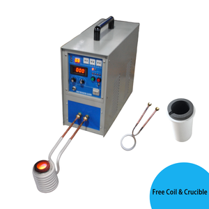 Four à induction de fonderie <span class=keywords><strong>pour</strong></span> la coulée et la fusion des métaux, avec bobines et creusets inclus - Product Image 1