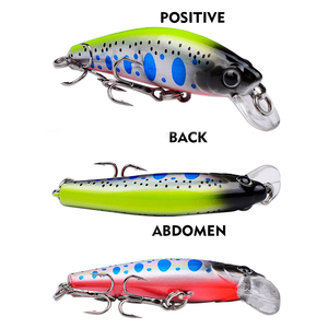 Leurre de pêche artificiel coulant avec yeux 3D 10 #   Leurre de pêche Minnow artificiel dur 5,6 cm 6,8 g pour la vente en gros - Product Image 6