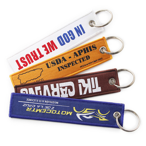 Portachiavi Personalizzati con Logo Ricamato, Lettere in Tessuto, Accessori per la Festa della Mamma, Cordino Portachiavi - Product Image 3