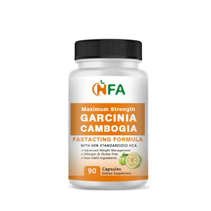 แคปซูลจัดการน้ำหนัก Garcinia cambogia 60% สูตร HCA มาตรฐานช่วยเพิ่มการเผาผลาญของผู้ใหญ่ - Product Image 1