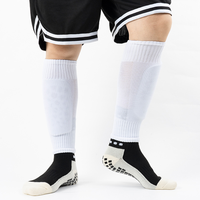 Pinbo haute qualité athlètes sans pied Football jambe mollet soutien chaussettes bas de noël Compression jambe manches mollet manches