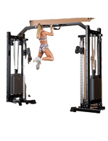 Machine de musculation professionnelle Lft JL-A3 en acier robuste avec double poulie et hauteur réglable pour exercices de pectoraux, épaules et dos