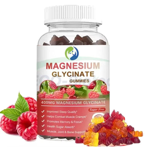 Gummies de Magnésium Glycinate 3-en-1 Complexe Ashwagandha Ausreson – Marque Privée – Gummies Naturels au Magnésium Glycinate pour le Sommeil - Product Image 1