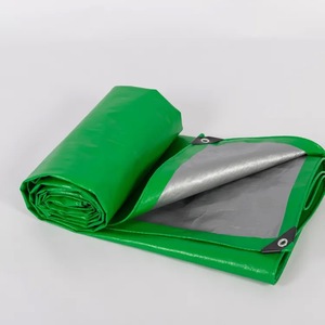 Bâche en toile tissée verte argentée, résistante à l'eau, unie, avec motif de cheval - Product Image 4