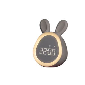 Phim Hoạt Hình Vòng Thỏ LED Đồng Hồ Báo Thức Đèn Thiết Kế Hiện Đại Ấm Trắng Phát Ra Thông Minh Mini Ánh Sáng Ban Đêm Cho Sinh Viên Và Trẻ Em - Product Image 2