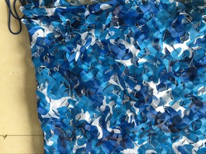 Red de Camuflaje Digital Azul 3D con <span class=keywords><strong>Hojas</strong></span>, Red de Camuflaje Azul Océano, Pieza Grande para Uso en Interiores y Exteriores - Product Image 2