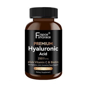 Compléments d'acide hyaluronique 250 mg pour hommes et femmes, favorisent l'hydratation de la peau, la lubrification des articulations, la santé des cheveux et des yeux - Product Image 1
