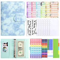 Carnet de notes multifonctionnel A6 en cuir PU pour étudiants, motif crocodile, couleur macaron, classeur de budget sans inserts – Vente en gros