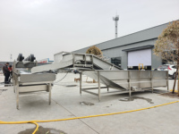 Voorgeknipte kool- en bietenwas-, sorteer- en luchtdrooglijn met bubbelwasmachine voor schone groenteverwerkingsinstallatie