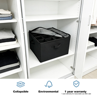 Boîte de rangement pour chaussures pliable multifonctionnelle en tissu non tissé Behome Collection avec 16 compartiments