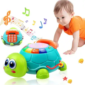 6 Function Musical Turtle Toddler Baby Crawling Toy Early Educational Toys