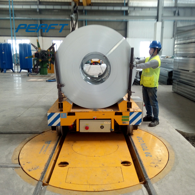 Rotating Platform Turntable Rail Transfer Cart Truck