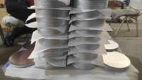 Dipoles 99.9% lembar bulat aluminium murni, sempurna untuk permukaan reflektif dan peralatan masak koki