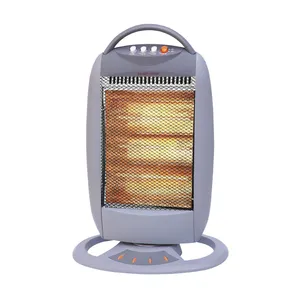 High Quality 400W 800W 1200W Safe Home Use Handle Oscillating Heater Cixi Halogen Electric Heater