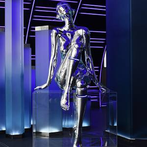 หุ่นยนต์รูปปั้นเหล็กรูปสูงสุดเซ็กซี่สำหรับตกแต่งบาร์หุ่นยนต์โซยามะสุดเซ็กซี่สำหรับผู้หญิง - Product Image 2