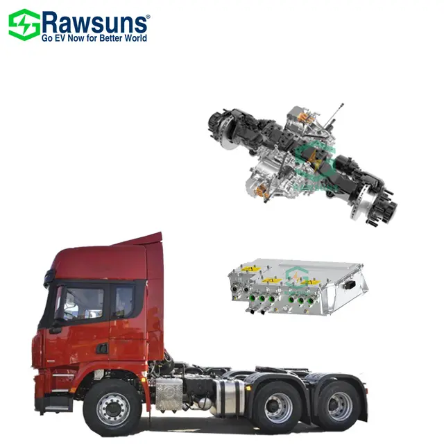 Kit de conversión EV para camión pesado, motor EV, motor dual, eje de transmisión eléctrico central, READ45000 320kw 760Nm 10000rpm para tractor