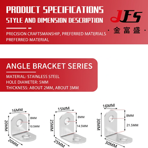 En stock aux États-Unis : Support d'angle en acier inoxydable, connecteur en L en métal avec vis pour quincaillerie de meubles et armoires - Product Image 4