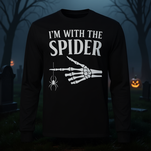 Camiseta de manga larga con diseño de mano de esqueleto de Halloween de Spider-Man - Product Image 3