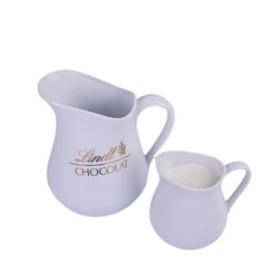 Jarra de leche de agua de porcelana con logotipo personalizado, jarra de café árabe de cerámica, jarra de leche Latte de cerámica personalizada para el hogar - Product Image 1