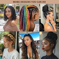 Cheveux synthétiques bouclés français en vrac pour femmes noires, paquet de 50 g, 12 pouces, vente chaude