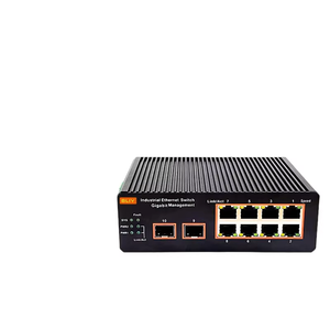 Switch Ethernet Gigabit industriel géré avec 2 ports SFP et 4 ports RJ45, ERPS Ring <20ms, double alimentation, montage sur rail DIN, -40~75°C - Product Image 3