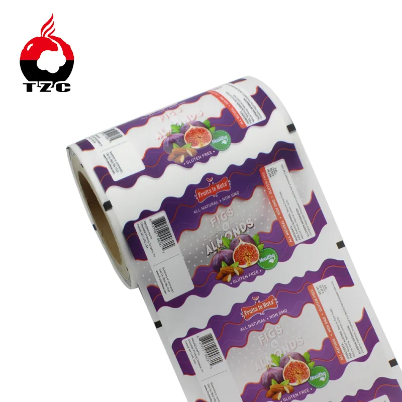 Water proof edibles packaging plastic roll film with custom design