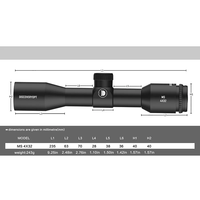 DISCOVERYOPT MS 4x32 Scope 25.4mm Tube Accessoires de chasse et équipement tactique pour les produits de tir
