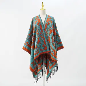 Vintage Paisley Banda nna Blume gedruckt Quaste Damen Schals Schals Wrap Frauen warme ethnische Schals