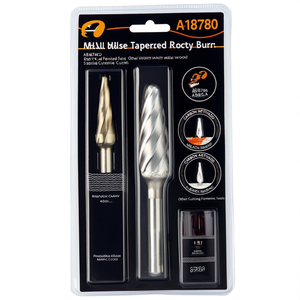 Fresa Rotativa Cónica de Punta Esférica AB8700 de 6 mm de Carburo Sólido para Cortar Metal, Madera y Plástico - Product Image 2