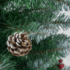 Árbol de Navidad de Pino Preiluminado Decorativo de Alta Calidad de 7 pies con Luces para Exteriores - Product Image 2