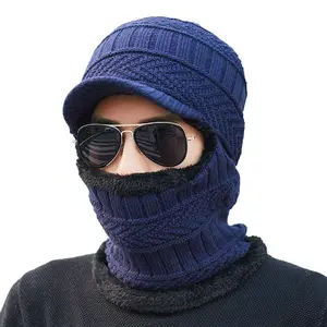 HT-166 Tùy Chỉnh Mới Dày Bông Ấm Earflap Hat Mùa Đông Ski Cap Sọc Thời Trang Người Đàn Ông Windprof Mùa Đông Mũ