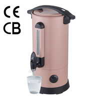 Urne à eau chaude en acier inoxydable de qualité commerciale 12L avec contrôle de la température et fonction maintien au chaud pour la restauration