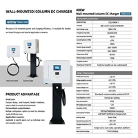 Chargeur EV DC mural/sur pied à connecteur unique OEM ODM, chargeur CCS2 DC, station de recharge EV sur socle IP55, vente en gros