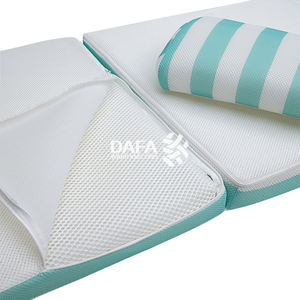 Оптовая цена. Дышащая складная подушка для пляжного стула с подголовником, 100% полиэстер, моющаяся, противоскользящая, экологичная. - Product Image 5